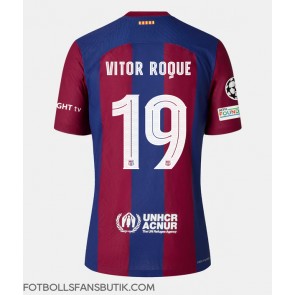 Barcelona Vitor Roque #19 Replika Hemmatröja Damer 2023-24 Kortärmad